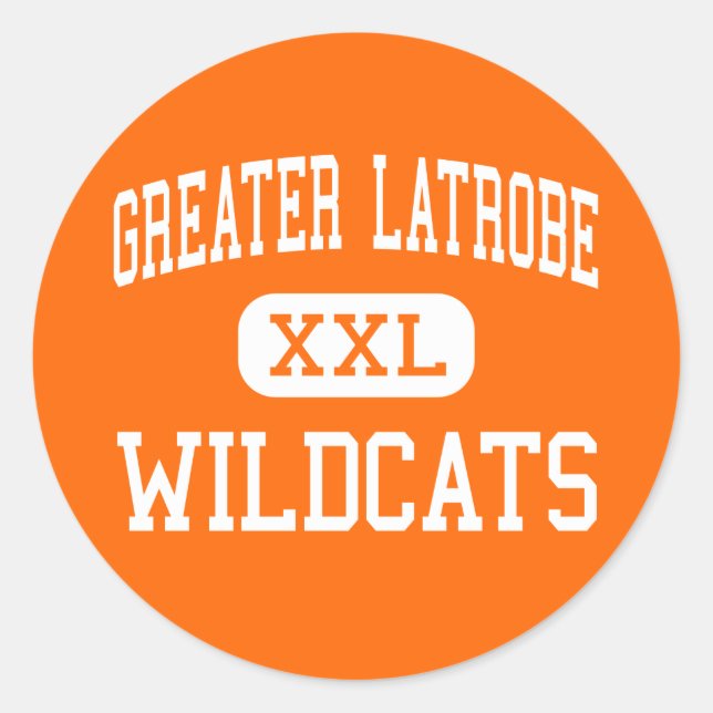 Pegatina Redonda Latrobe Mayor - Wildcats - Alto - Latrobe (Anverso)