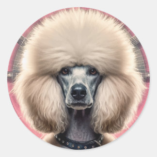 Pegatina Redonda Latte Mug