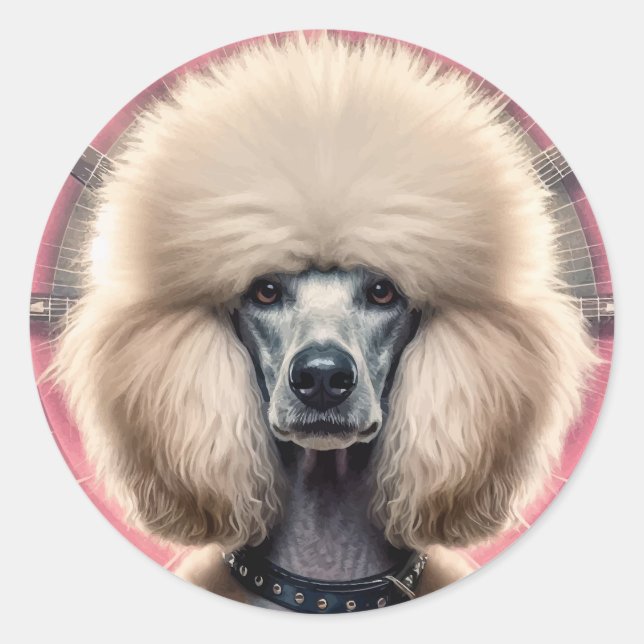 Pegatina Redonda Latte Mug (Anverso)