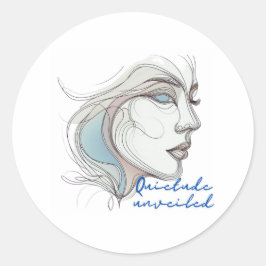 Pegatina Redonda Latte sin velo