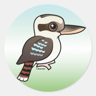 Pegatina Redonda Laughing Kookaburra