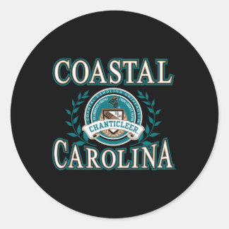 Pegatina Redonda Laureles de Carolina Chanticleers