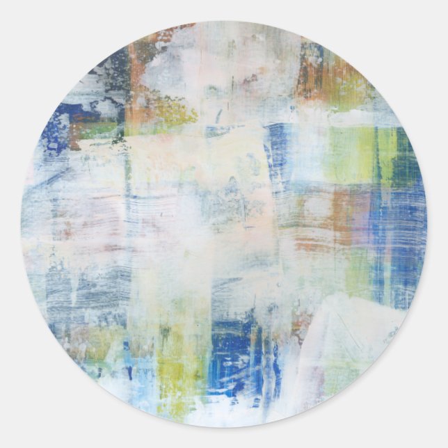 Pegatina Redonda Lavado blanco III (Anverso)