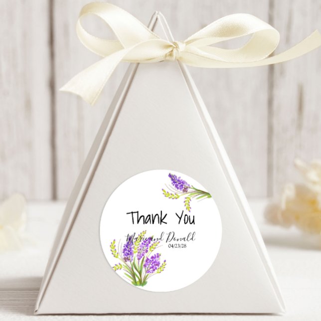 Pegatina Redonda Lavanda acuática y florines verdes (Subido por el creador)