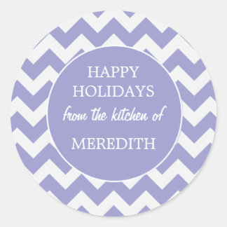 Pegatina Redonda Lavanda de la cocina de hornear