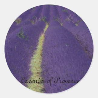 Pegatina Redonda Lavanda de Provenza