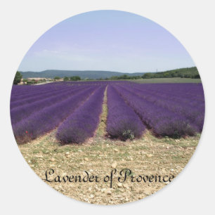 Pegatina Redonda Lavanda de Provenza