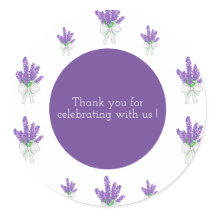 Lavender Purple Baby Shower Gracias