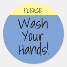 Lávese las manos Personalizado texto