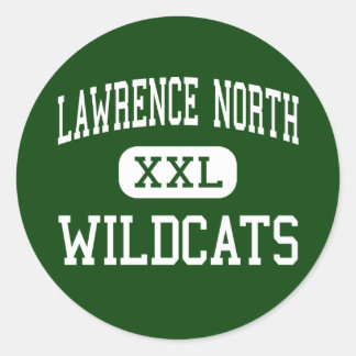 Pegatina Redonda Lawrence North - Wildcats - High - Indianápolis
