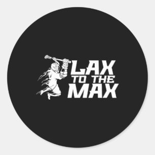 Pegatina Redonda Lax A La Lacrossa Máx 1