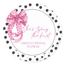 Lazo rosa Ella está atando el nudo Despedida de so