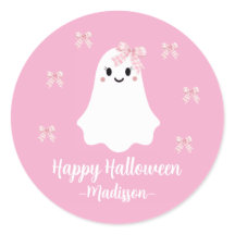 LAZO ROSA MONSTRUOS DE HALLOWEEN