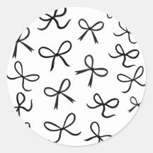 Lazos Negros Pequeños Lindos De Moda Blancos
