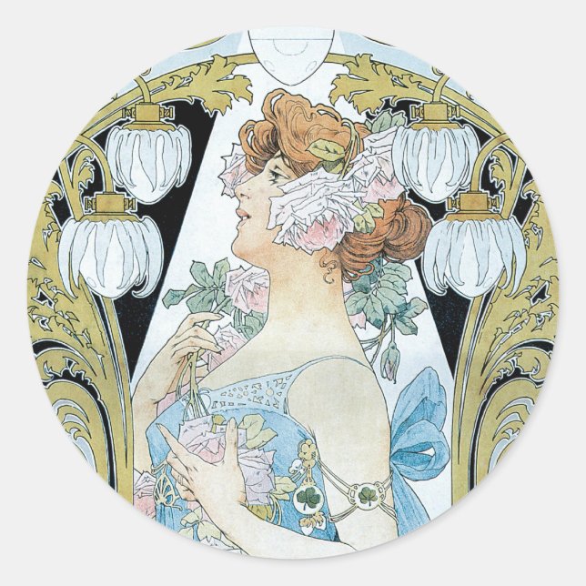 Pegatina Redonda le Bec Lias Dethrone l'Ectricite (Anverso)