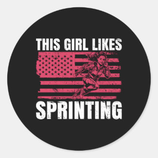 Pegatina Redonda Le Gusta Sprint Hobby Sprint Atletics