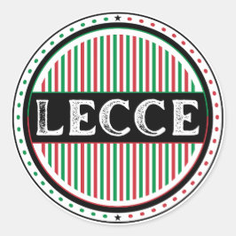 Pegatina Redonda Lecce City Pride Emblem – Italian Identity