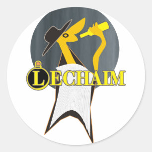Pegatina Redonda Lechaim