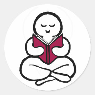 Pegatina Redonda Leer