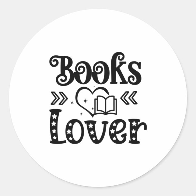 Pegatina Redonda Leer libros de arte mucho (Anverso)