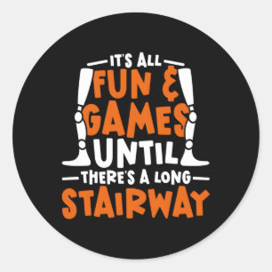 Pegatina Redonda Leg Prosthetic