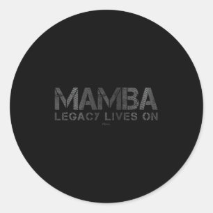 Pegatina Redonda Legado de motivación en la Corte de Baloncesto