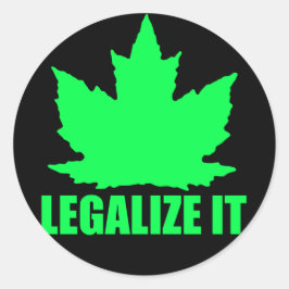 Pegatina Redonda Legalizar arce