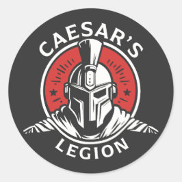 Pegatina Redonda Legión de César New Vegas Fallout