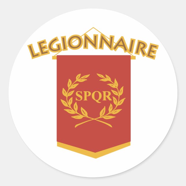 Pegatina Redonda Legionario (Anverso)