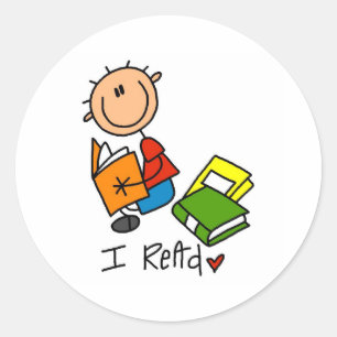 Pegatina Redonda Leí