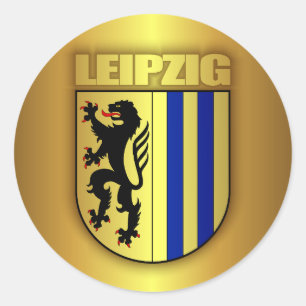 Pegatina Redonda Leipzig