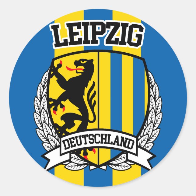 Pegatina Redonda Leipzig (Anverso)