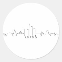 LEIPZIG Alemania City Skyline Silhouette