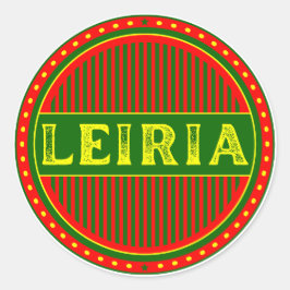 Pegatina Redonda Leiria City Pride Emblem – Portuguese Identity