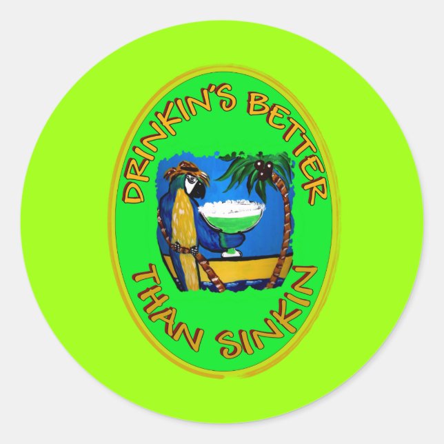 Pegatina Redonda Lemas fiestas 1 (Anverso)