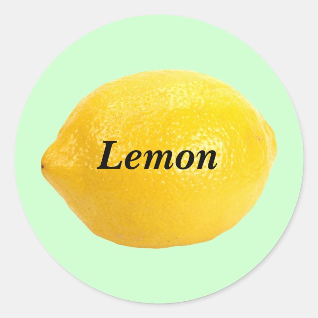 Pegatina Redonda Lemon (Anverso)