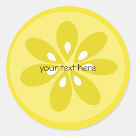 Pegatina Redonda Lemon