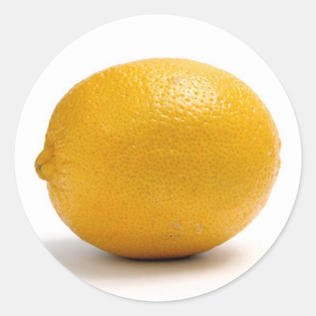 Pegatina Redonda Lemon (Anverso)