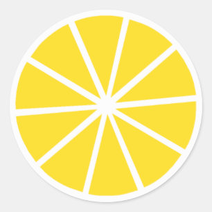 Pegatina Redonda Lemon