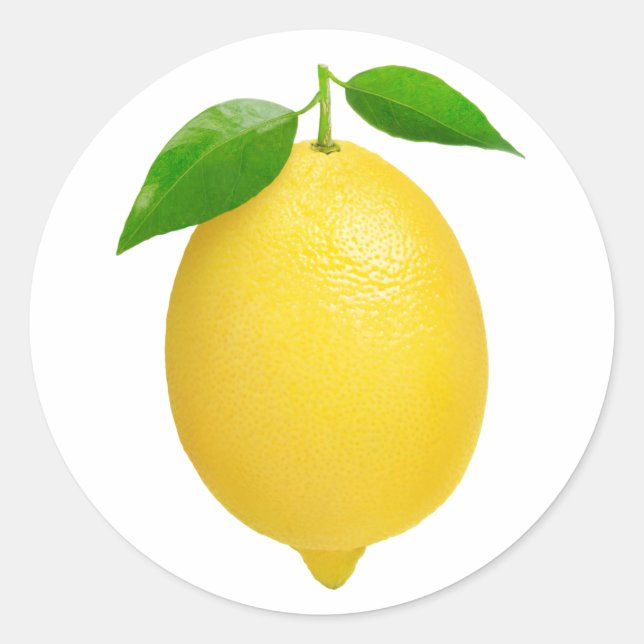 Pegatina Redonda Lemon (Anverso)