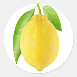 Pegatina Redonda Lemon