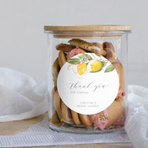 Lemon Bright Cítrico Floral Ducha de Novia Gracias