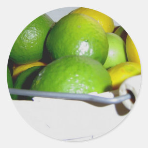 Pegatina Redonda Lemon Lime Twist