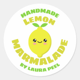Pegatina Redonda Lemon Marmalade