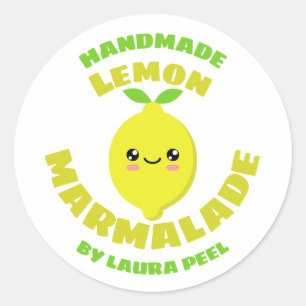 Pegatina Redonda Lemon Marmalade