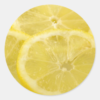 Pegatina Redonda Lemon Slices