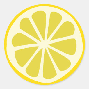 Pegatina Redonda Lemon Squeezy
