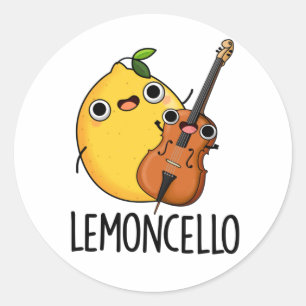 Pegatina Redonda Lemoncello Funny Bebe Pun