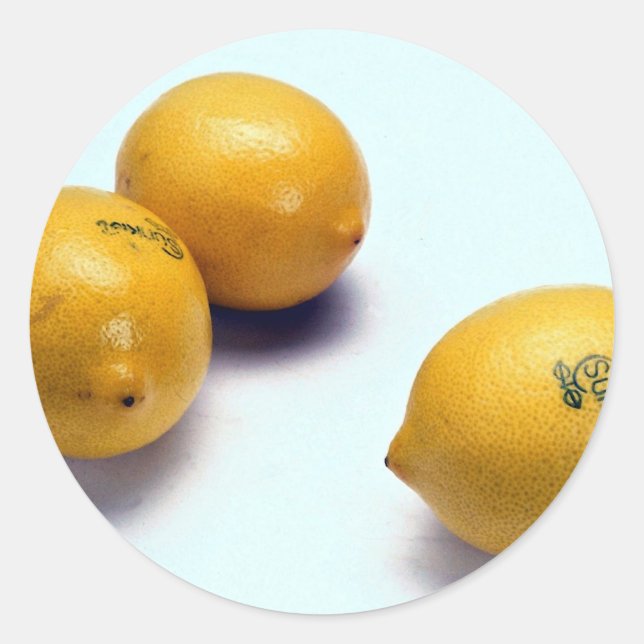 Pegatina Redonda Lemones (Anverso)