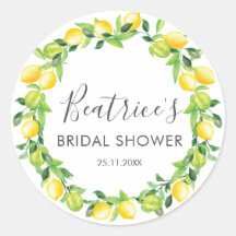 Lemons Wreath Bridal Shower Gracias Por Favor
